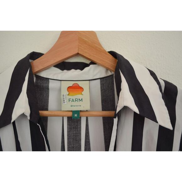 FARM Rio Black and White Striped Dress - Picture 6 of 9